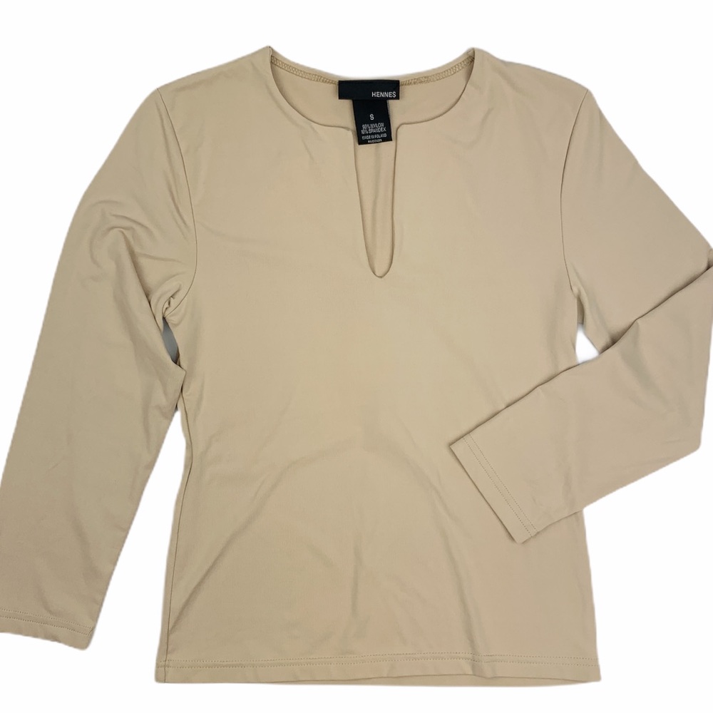 Hennes H&M Nude‎ 3/4 Sleeve Top